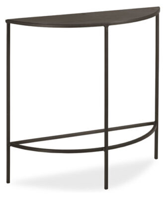 slim steel console table