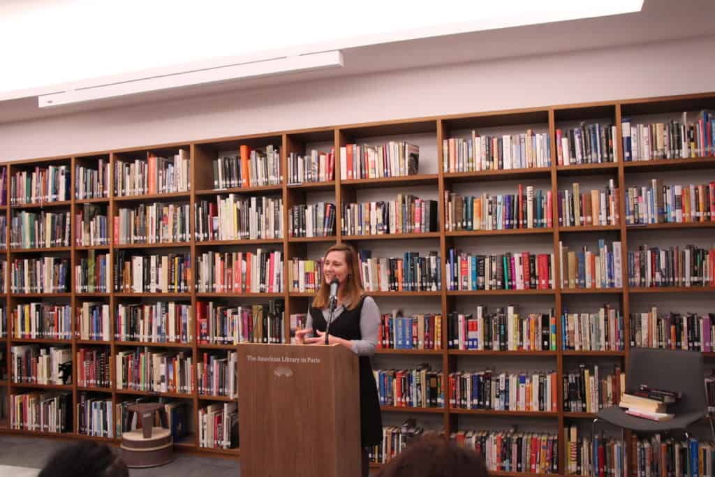 Author Michelle Richmond at American Library in Paris