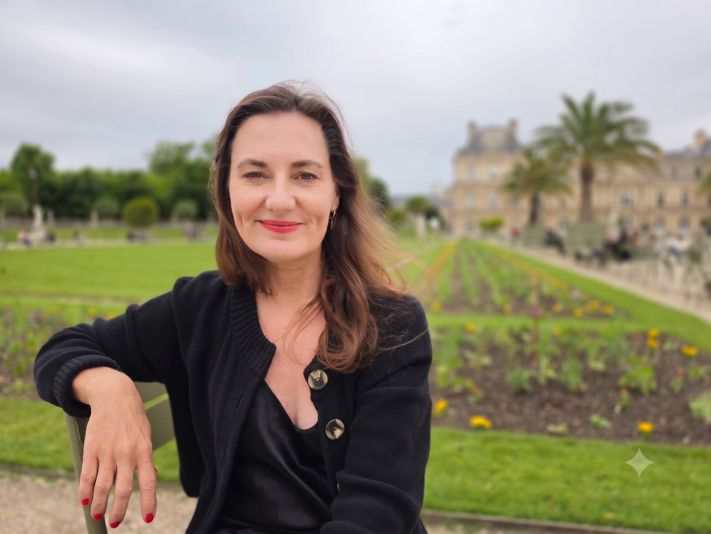 Michelle Richmond in the Luxembourg Gardens, Paris